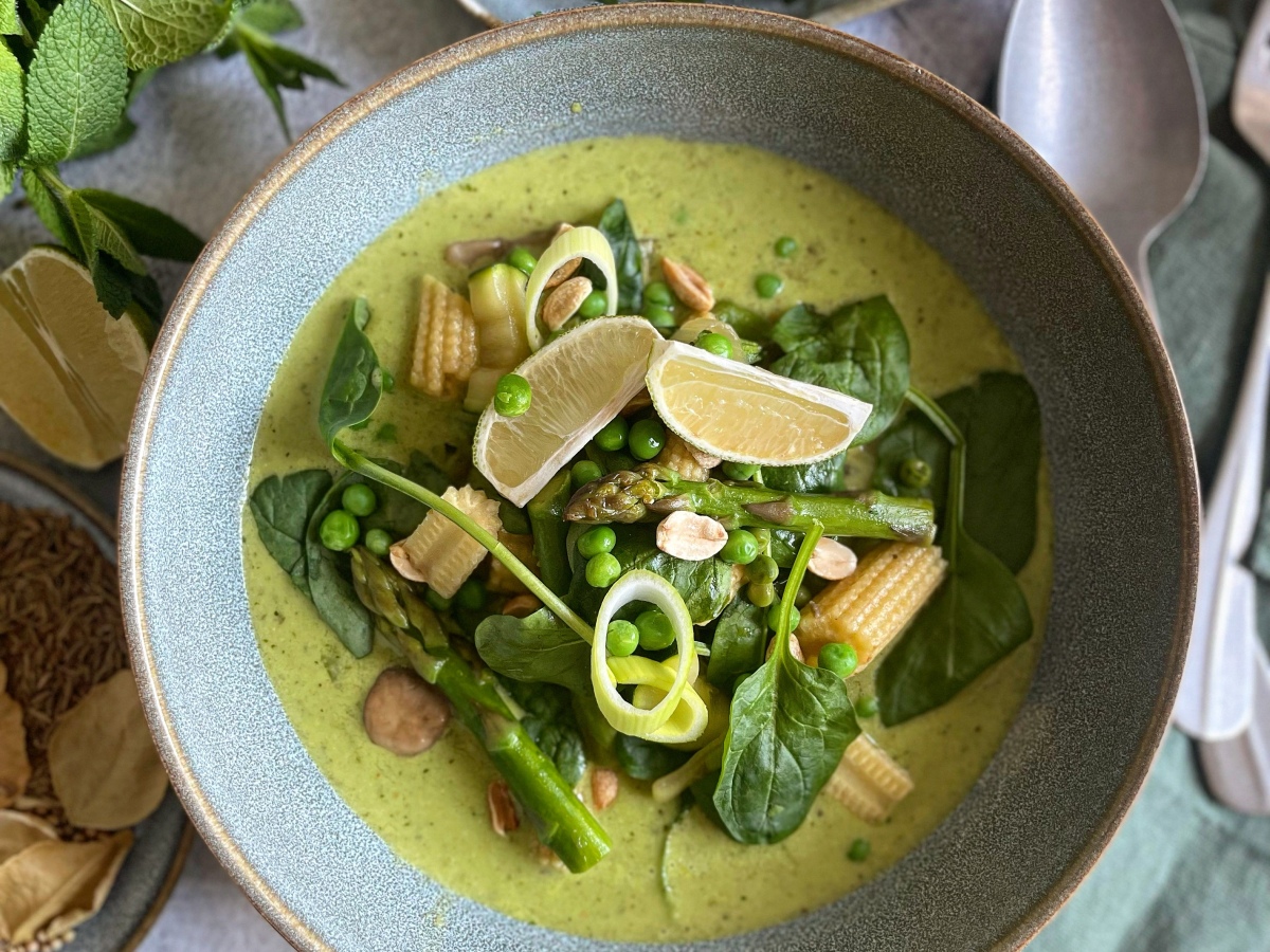 Grün, Grüner, Grünes Thai Curry in nur 30 Minuten